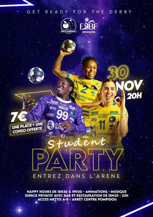 Metz Handball 30 novembre 2022 - Student Party